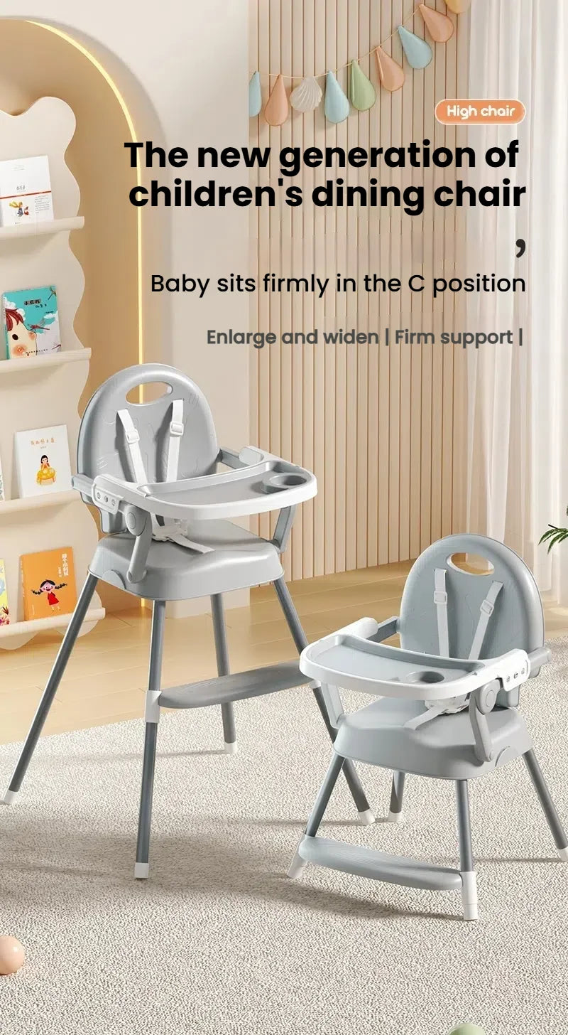 Baby High Chair High Chair Table Combo Baby Eating Chair for Babies Dining Chairs Adjustable Height Easy to Assemble High Chair