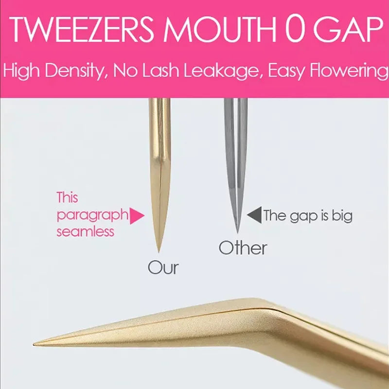 1PC False Lashes Eyelashes Extension Tweezers Mega volume Mink Make Fans Boot isolation Pliers Nail Clips Beauty make up Tools