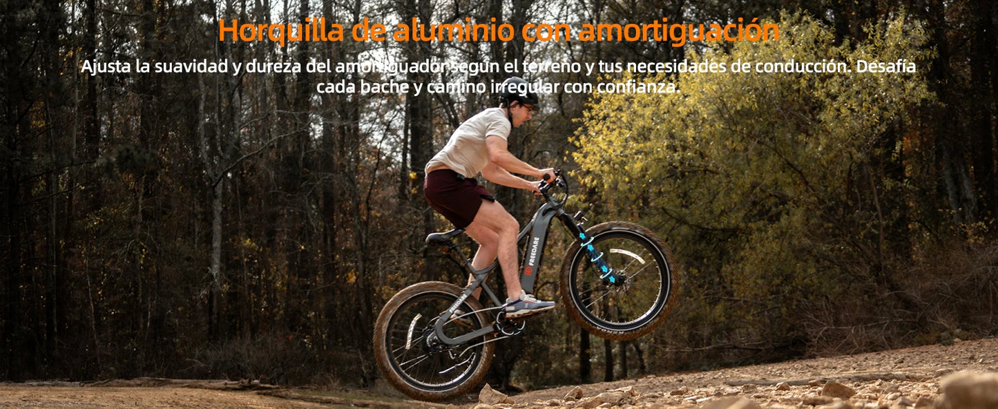 Fat Tire Electric Bike for Adults, 1000W 48V 20Ah All-Terrain e-Bike, 90 Miles UL Certified Mountain Bicycle, Smart e Dirt Bike