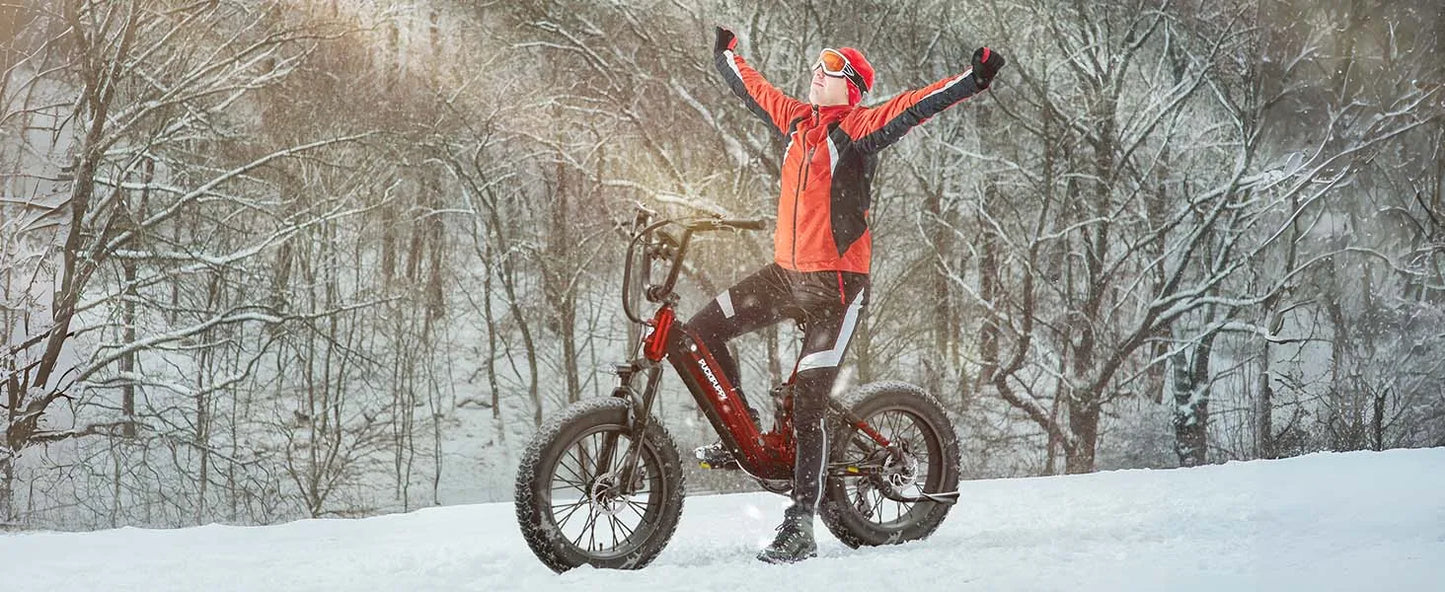 PUCKIPUPPY Corgi Electric Bike Mountain Ebike 20'' Fat Tire 960W 48V 20Ah Full Suspension Electric Bicycle with 2-Year Warranty