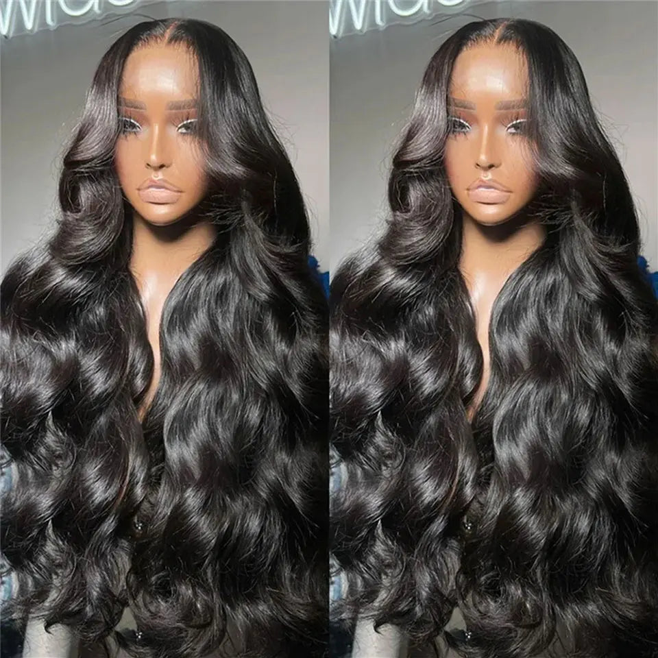 Brazilian HD Transparent 13x4 13x6 360 Body Wave Lace Front Wig Pre Plucked 100% Human Hair Wigs For Women 4x4 Lace Closure Wig