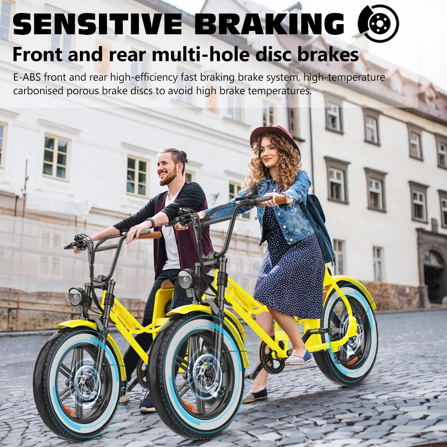 HD-C8 E-Bike 700W Motor 48V17Ah Removable Battery City Electric Bicycle Aldult 20*4.0-inch Fat Tires All Terrain Electric Bike