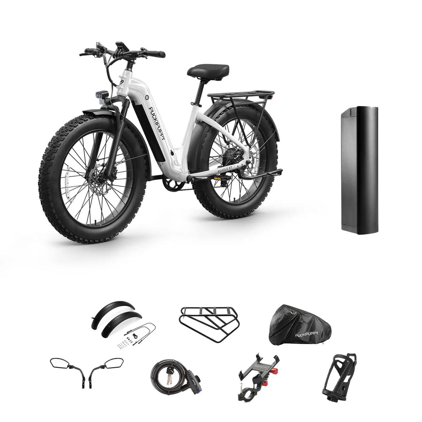 PUCKIPUPPY Beagle ST Electric Bike For Adults With Luxury Accessory Pack And Extra Batteries Electric Mountain Hunting EBike