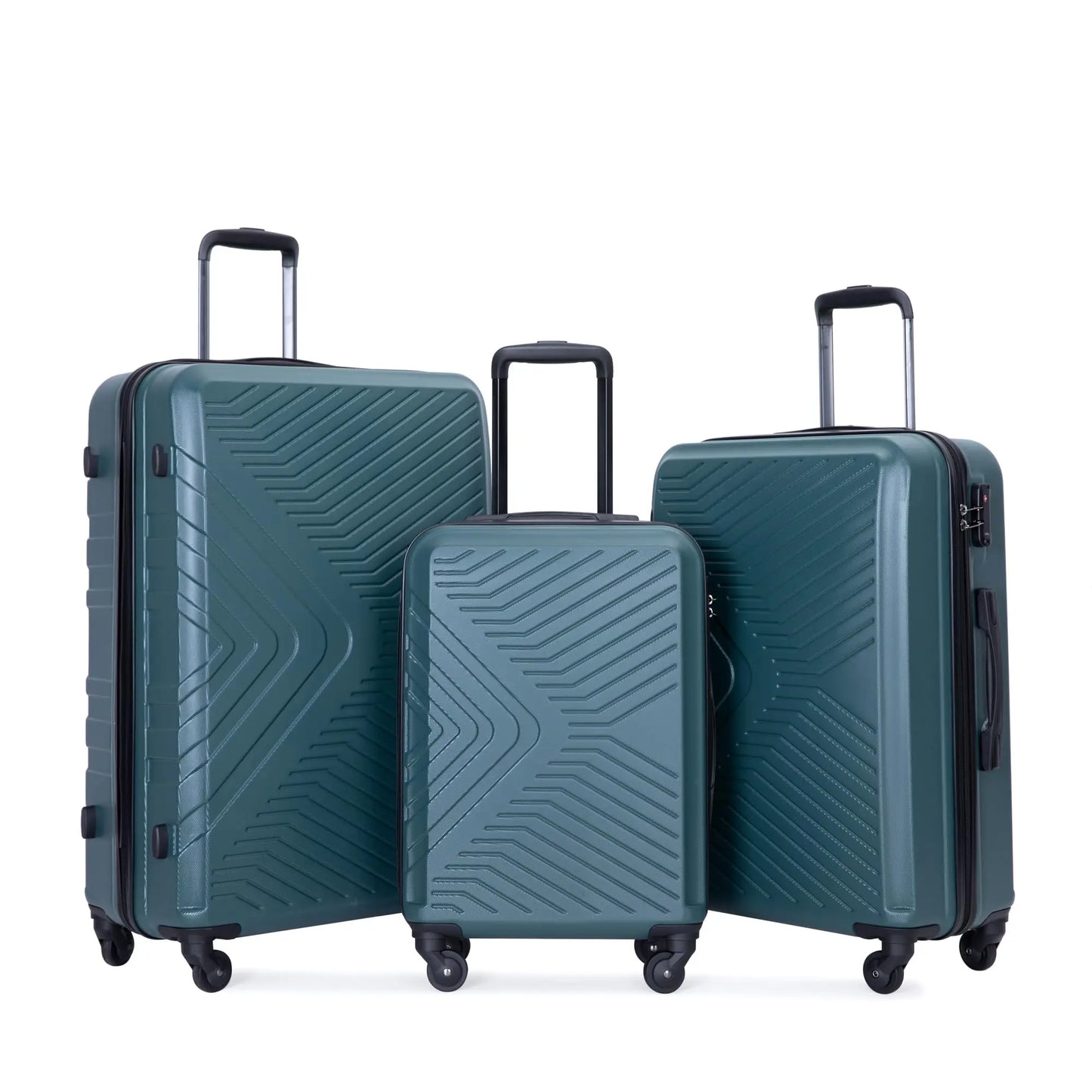 Travelhouse Luggage Set 3 Piece Suitcase Set Double Spinner Wheels TSA Lock Carry-on luggage Clearance (20inch 24inch 28inch)