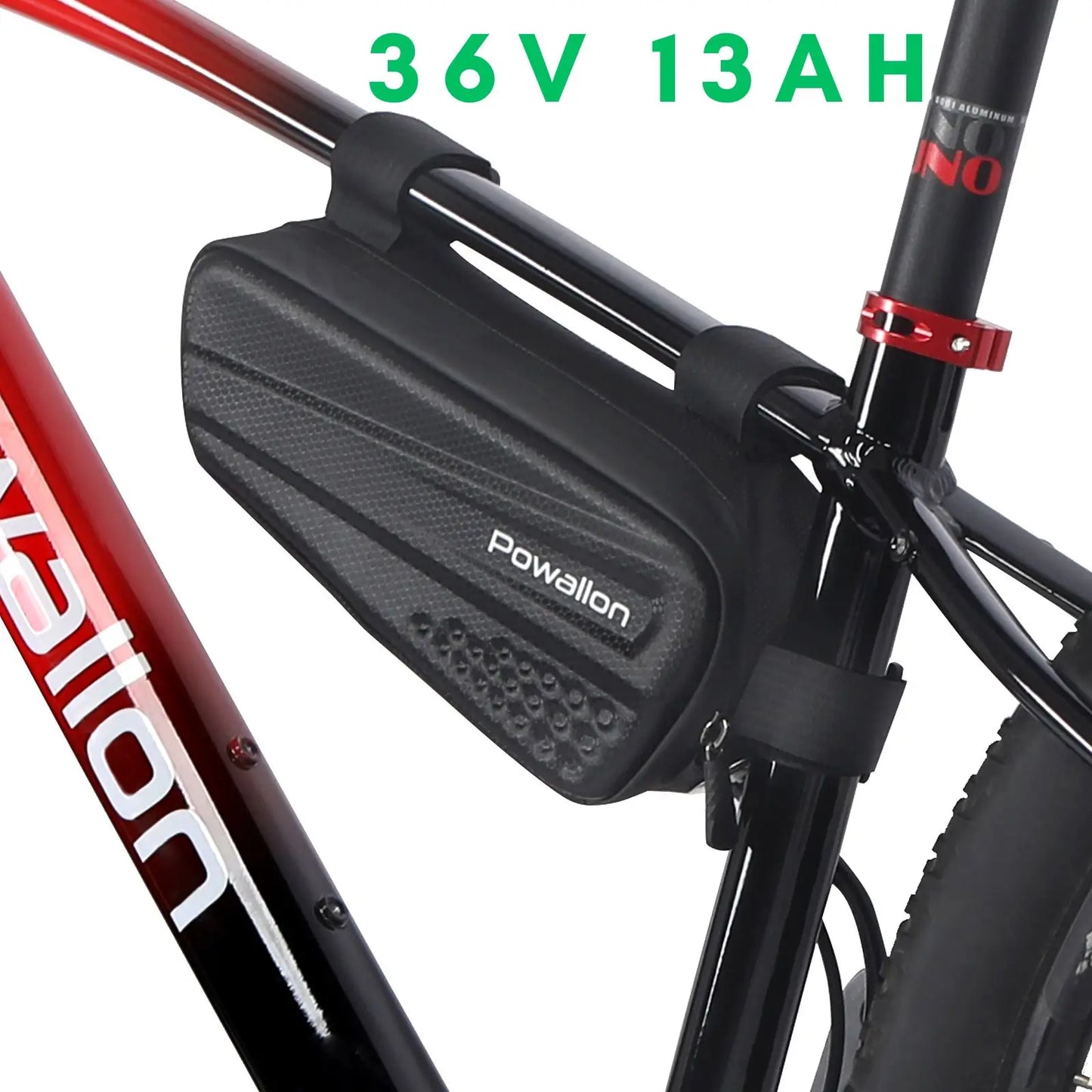 36V 48V EBIKE Battery - 10AH 13AH 20AH Options, E-Bike Triangle Battery with Hard Case Waterproof Case Bag, A+ Branded Cells