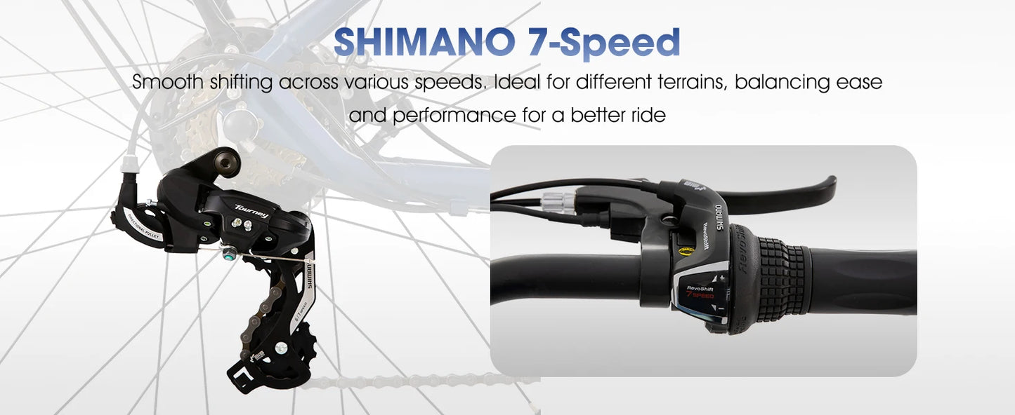 HILAND electric road bike, detachable lithium battery, commuting electric bike, Including shelves, 250W, with LCD display