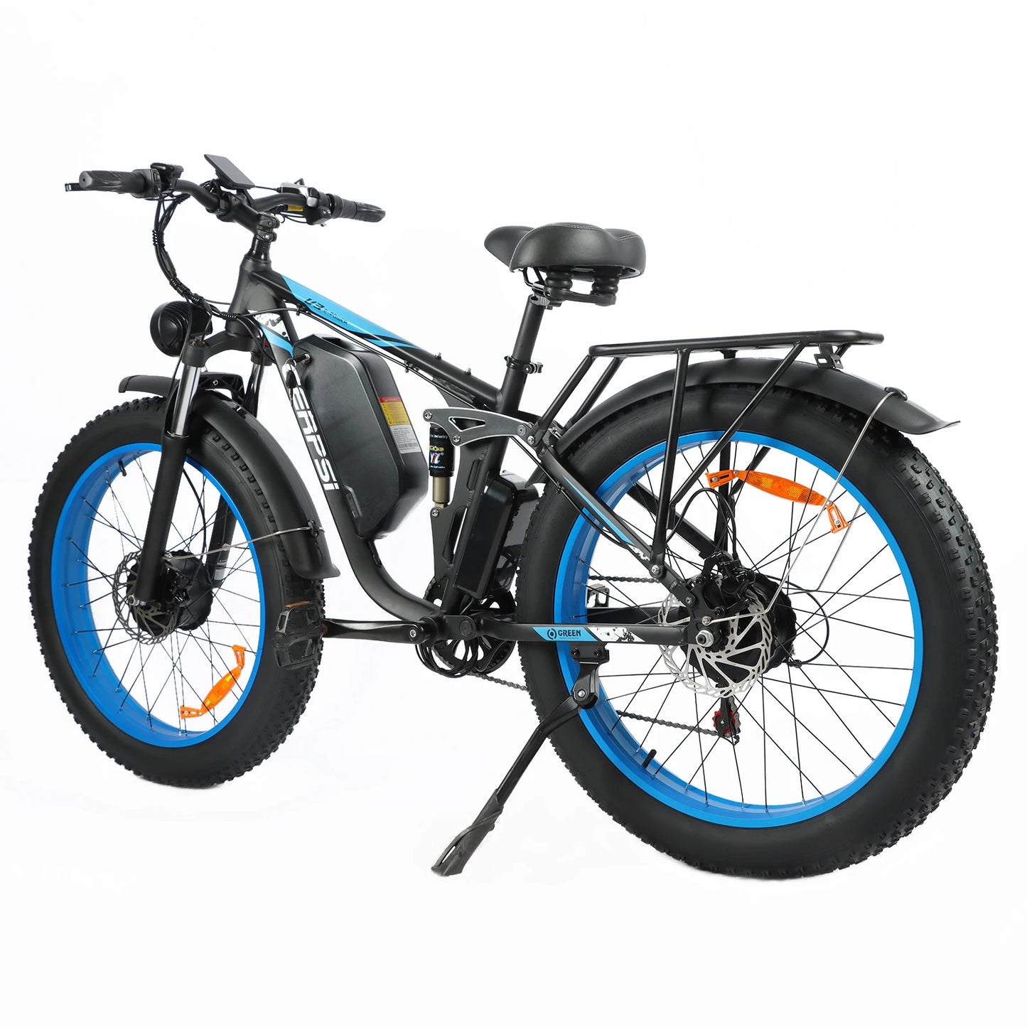 BAOLUJIE DP-2603 Adult E-bike 1500W*2 Motor 48V25Ah Battery Commute Electric Bike 26-inch Fat Tire E-Mountain Bike 21 Speeds