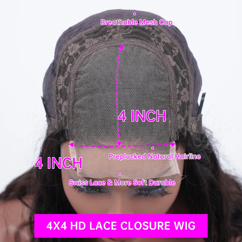 200 Density P4/27 Highlight Frontal Lace Preplucked Colored Straight Frontal Wig 40 Inch HD Transparent Lace Human Hair Wigs