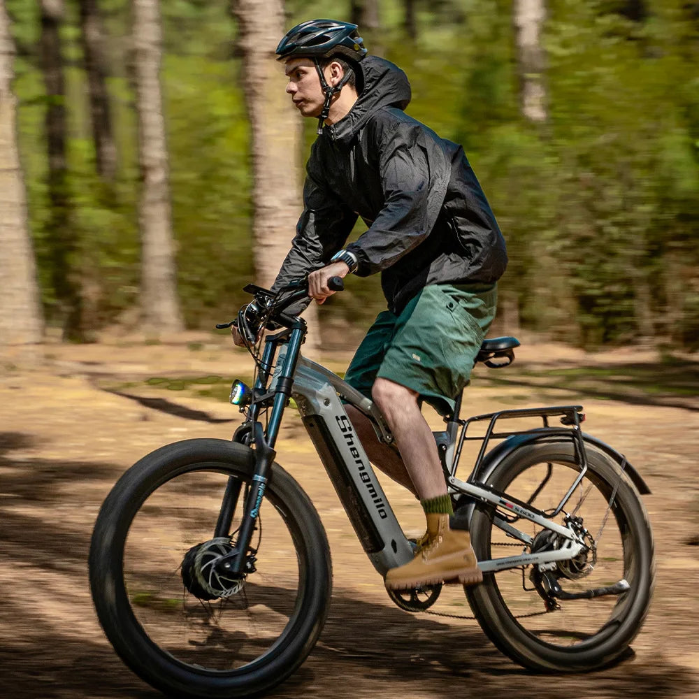 Shengmilo S600 Fat Tire Electric Bike 2000W With Two Motor 48V17.5AH Battery 26 Inch e bike Adult ,Mountain Electric Bicycle