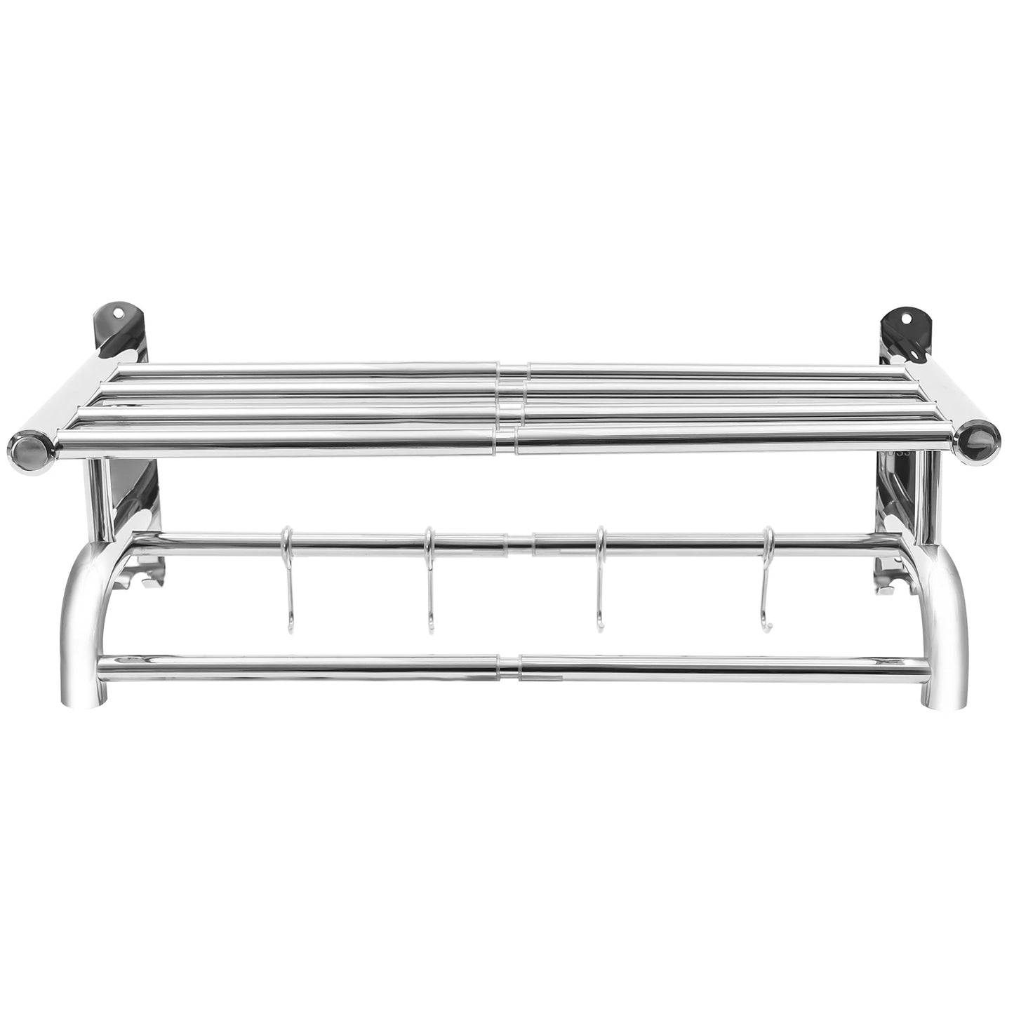 LOYALHEARTDY Towel Rack Bathroom Home Hotels Rail Holder Stainless Steel Wall Mounted Extendable Hanging Storage Shelf Rustproof