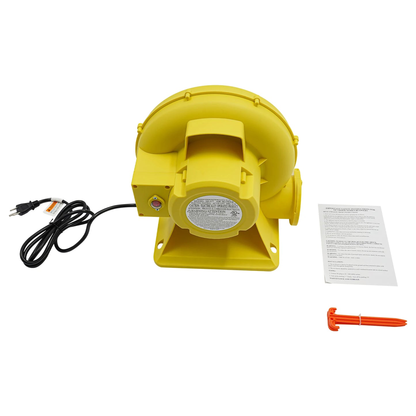 750W(1HP) blower, commercial inflatable bounce blower, ideal for inflatable bounce houses, bouncy castles（UL certification）
