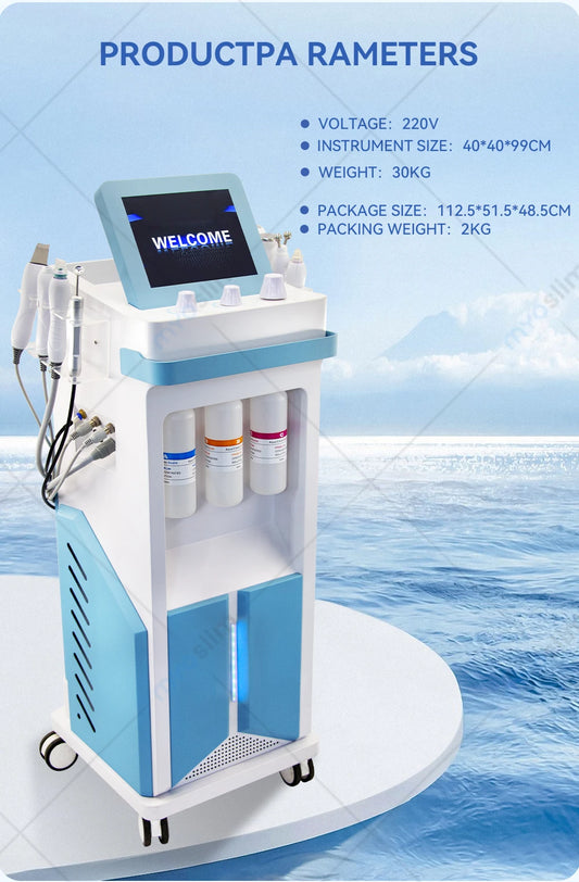 Oxygen Skin Moisturizing Beauty Machine Hydrodermabrasion Water Peeling Deep Cleansing Exfoliation Beauty Facial Device
