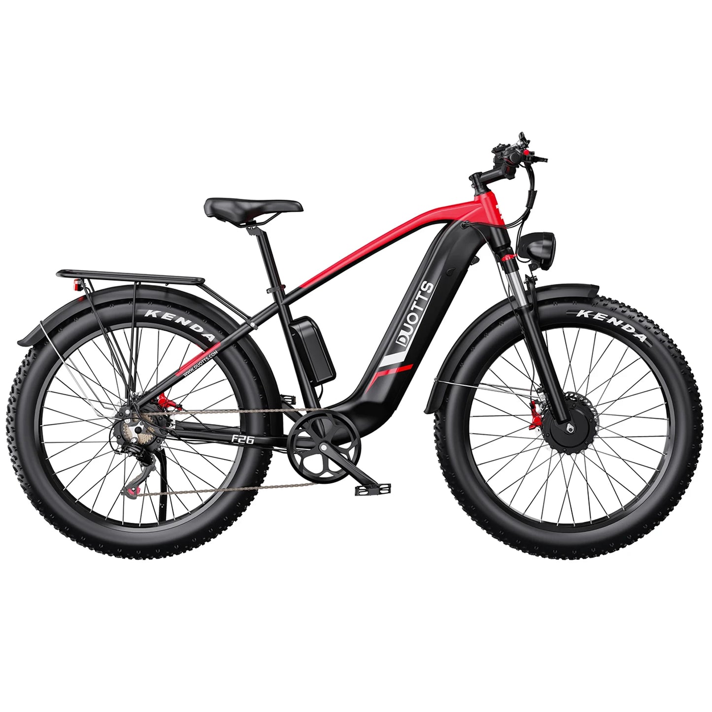Electric Bike For Adult DUOTTS F26 26x4.0" 750Wx2,70Mile,48V 20AH,Top SPeed 15Mph,65*2Nm,Commuter Off-road Electric Bike,New