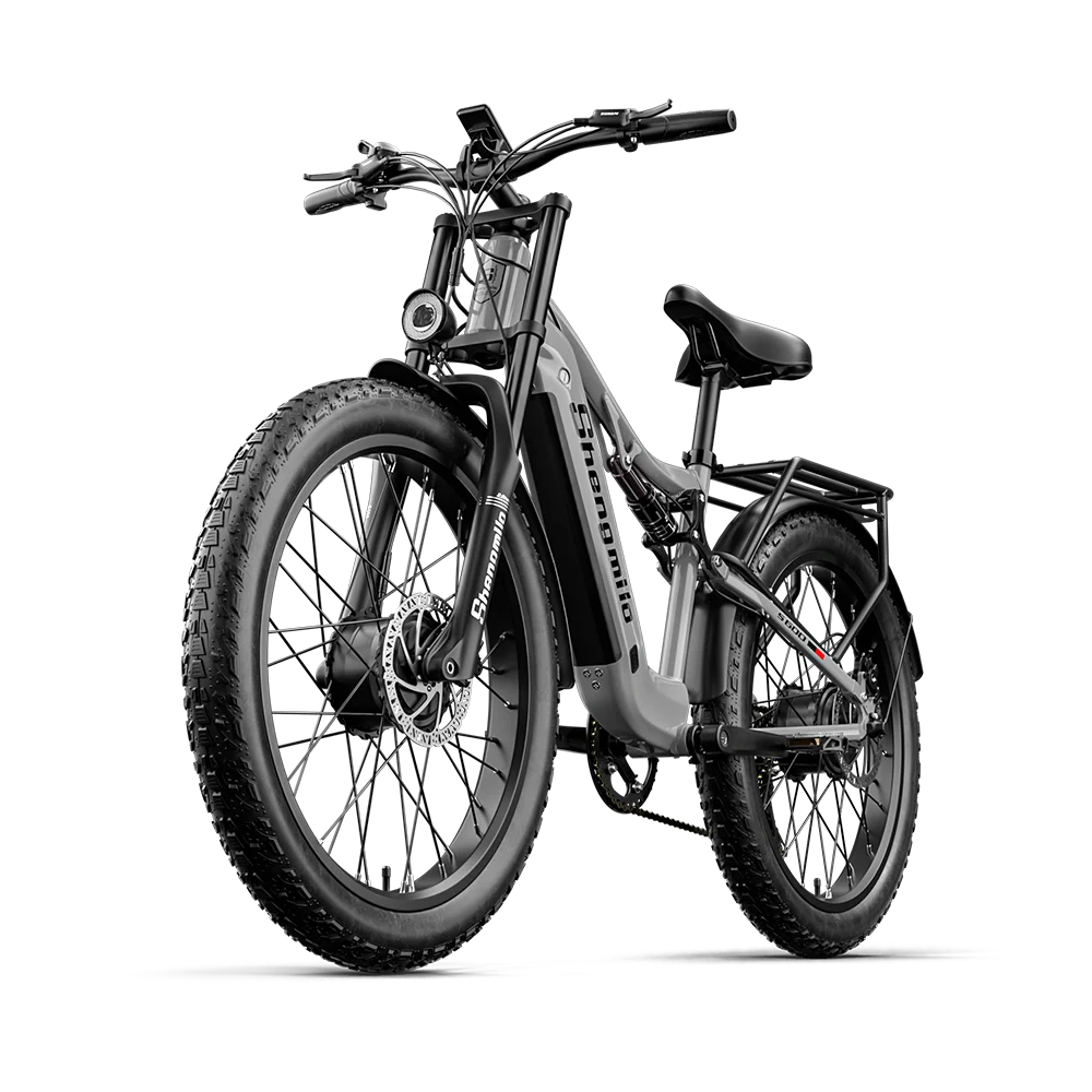 Shengmilo S600 Adult Electric Mountain Bike - 2000W Dual Motors 48V17.5AH Battery 26 Inch Wide Tire E-Bike for Men