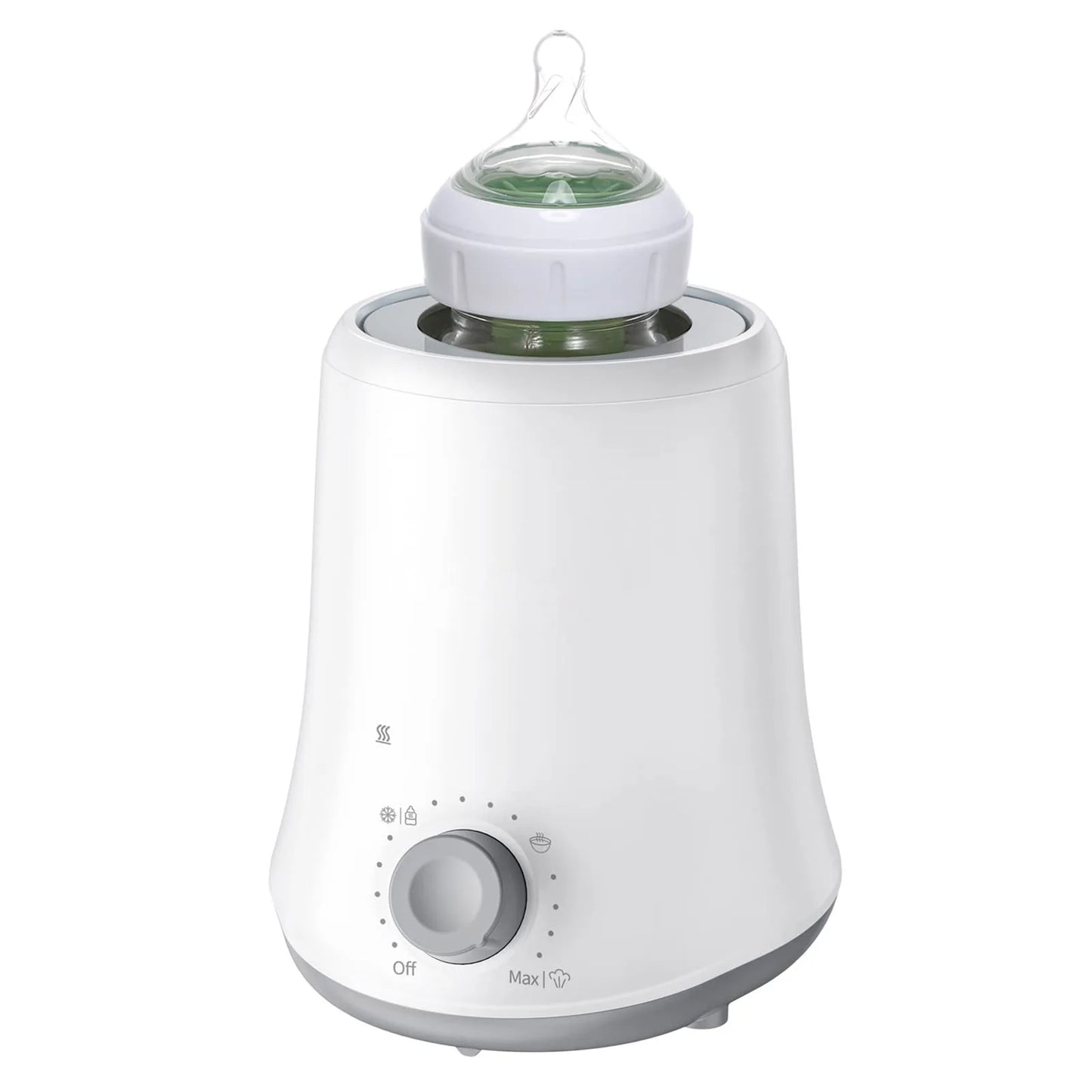 Kisdream Milk Warmer Multifunctional Baby Bottle Warmer Fast Heat Auto Shut Off Food-grade PP Stainless Steel Materials US Plug