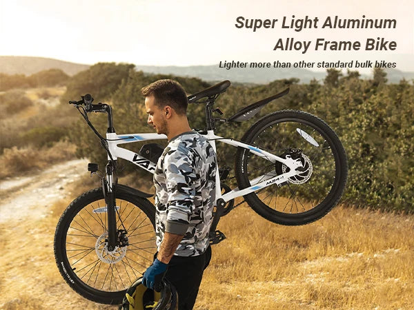 VARUN M24-1 E-Bike For Adults 250W Motor 36V 7.8Ah Battery Mountain Electric Bike 24 Inch Tires City Commuter Electric Bicycle