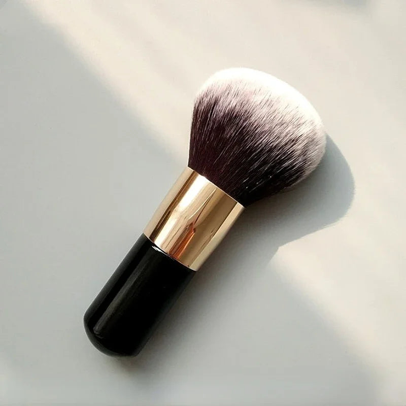 1pc Large Round Handle Multifunctional Makeup Brushes Girl Black Professional Powder Foundation Blush Brush Cosmetic Accessories