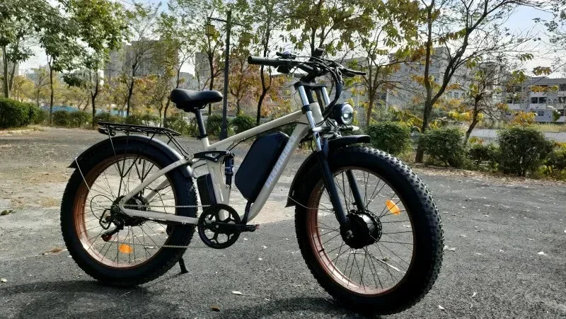 Ebike F1 2025 new 1000W 48V 16AH removable battery, 26-inch impact absorption tires, jungle beasts, adults mountain electric bik