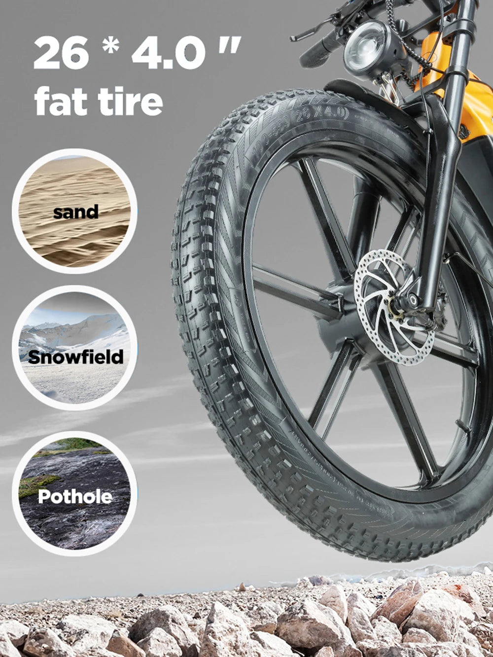 RANDRIDE YX80 2000W Dual Motor All-Terrain E-Bike 48V 20Ah Long Range Full Suspension Shimano 7-Speed Off-Road Electric Bike
