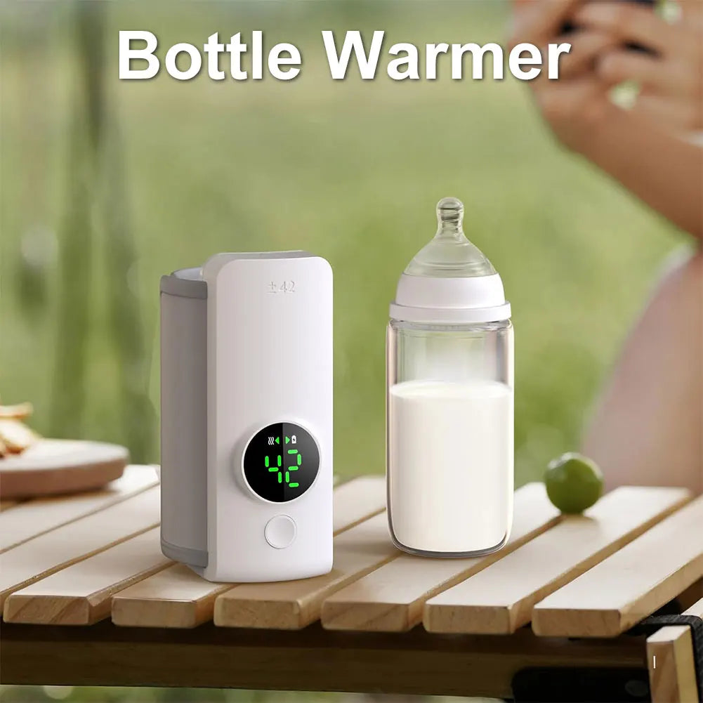 Portable Bottle Warmer with Temperature Control Baby Bottle Warmer Travel Warmer for Comfortable Baby Feeding On The Go