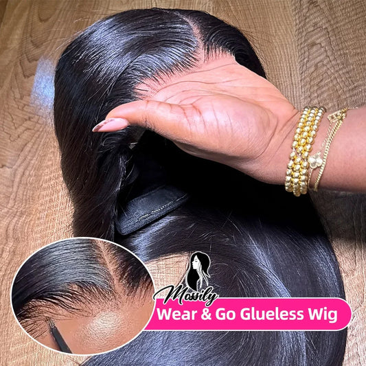 5x5 Pre Cut Hd Lace Closure Wigs 200% Glueless Wigs Human Hair Ready To Wear Bone Straight Lace Front Wigs Human Hair  For Women