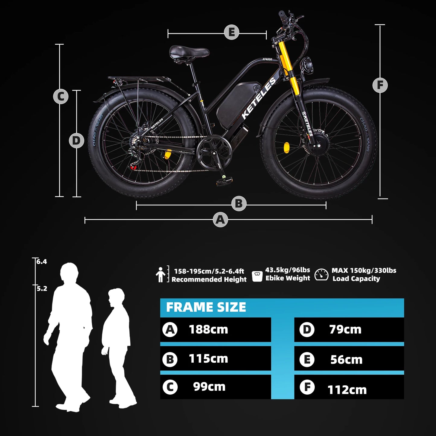 2000w Dual Motor 23ah E-bike KETELES Brushless 30MPH Aluminium Alloy 26 inch Hydraulic Disc Brake with Power Cut-off Feature