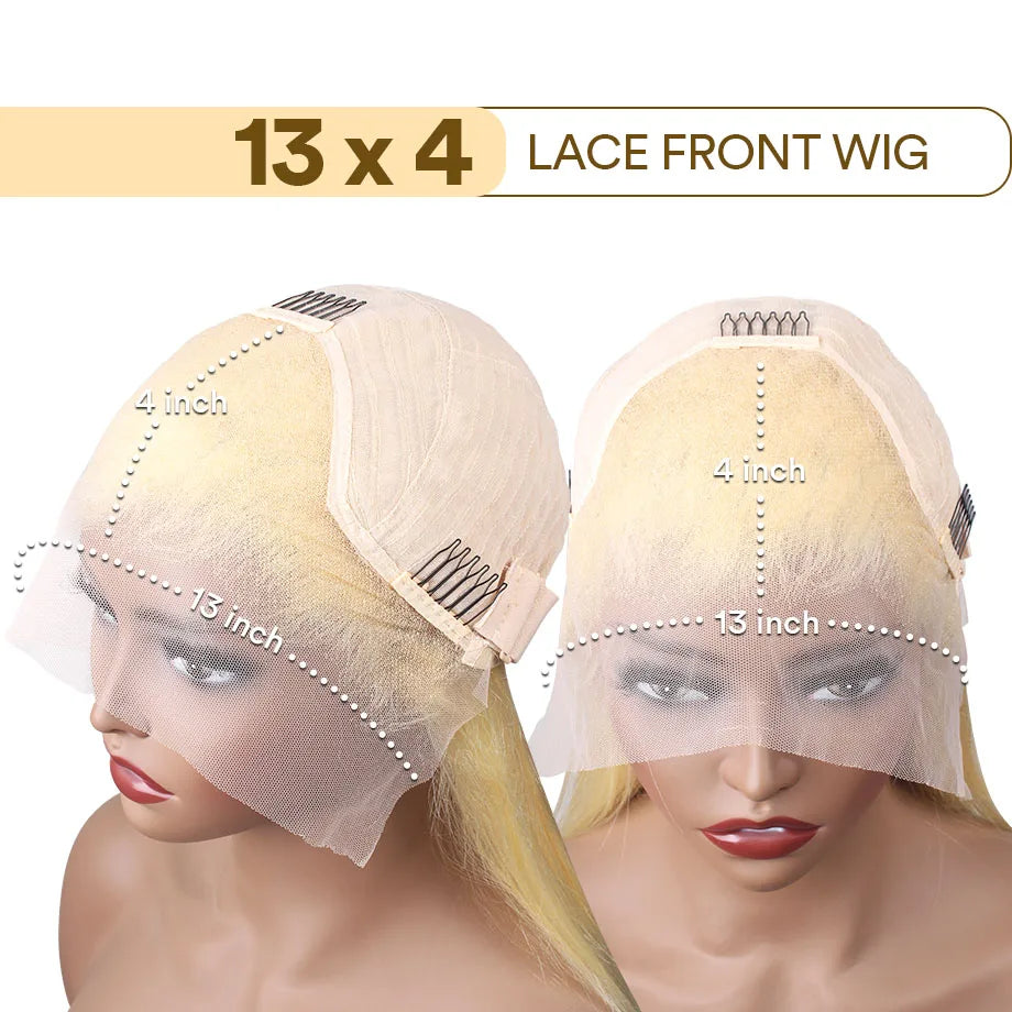 613 Lace Front Wig Human Hair Deep Wave 30 Inch 13x4 HD Transparent Lace Front Wigs 200 Density Curly PrePlucked For Black Women