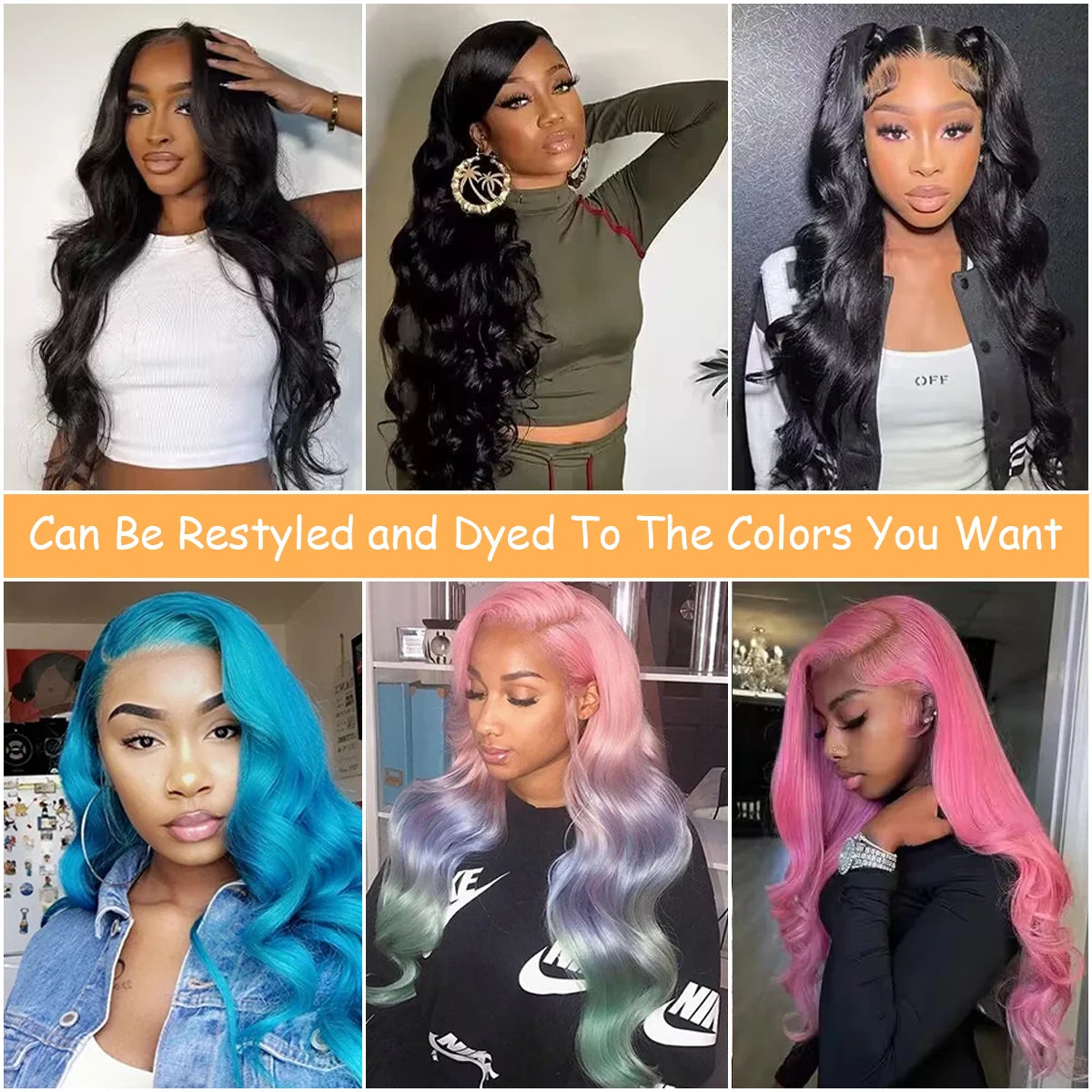 Natural Brazilian Human Hair Wig 40 Inch 200% Density Body Wave 360 5*5 13*4 13*6 HD Transparent Lace Frontal Wig for Women