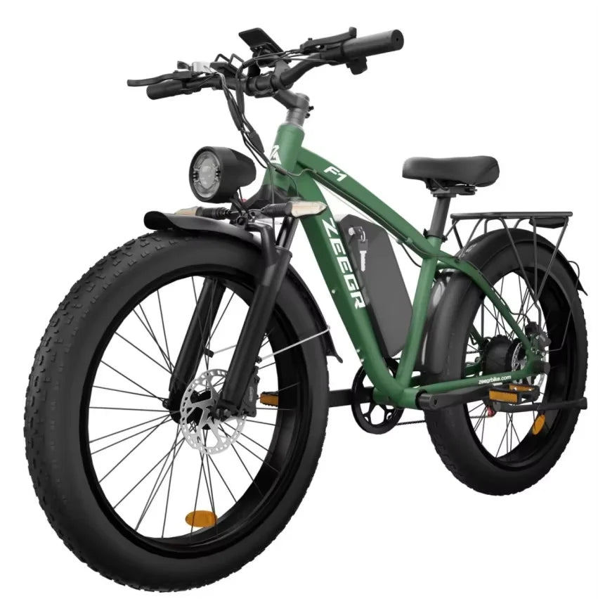 Ebike F1 2025 new 1000W 48V 16AH removable battery, 26-inch impact absorption tires, jungle beasts, adults mountain electric bik