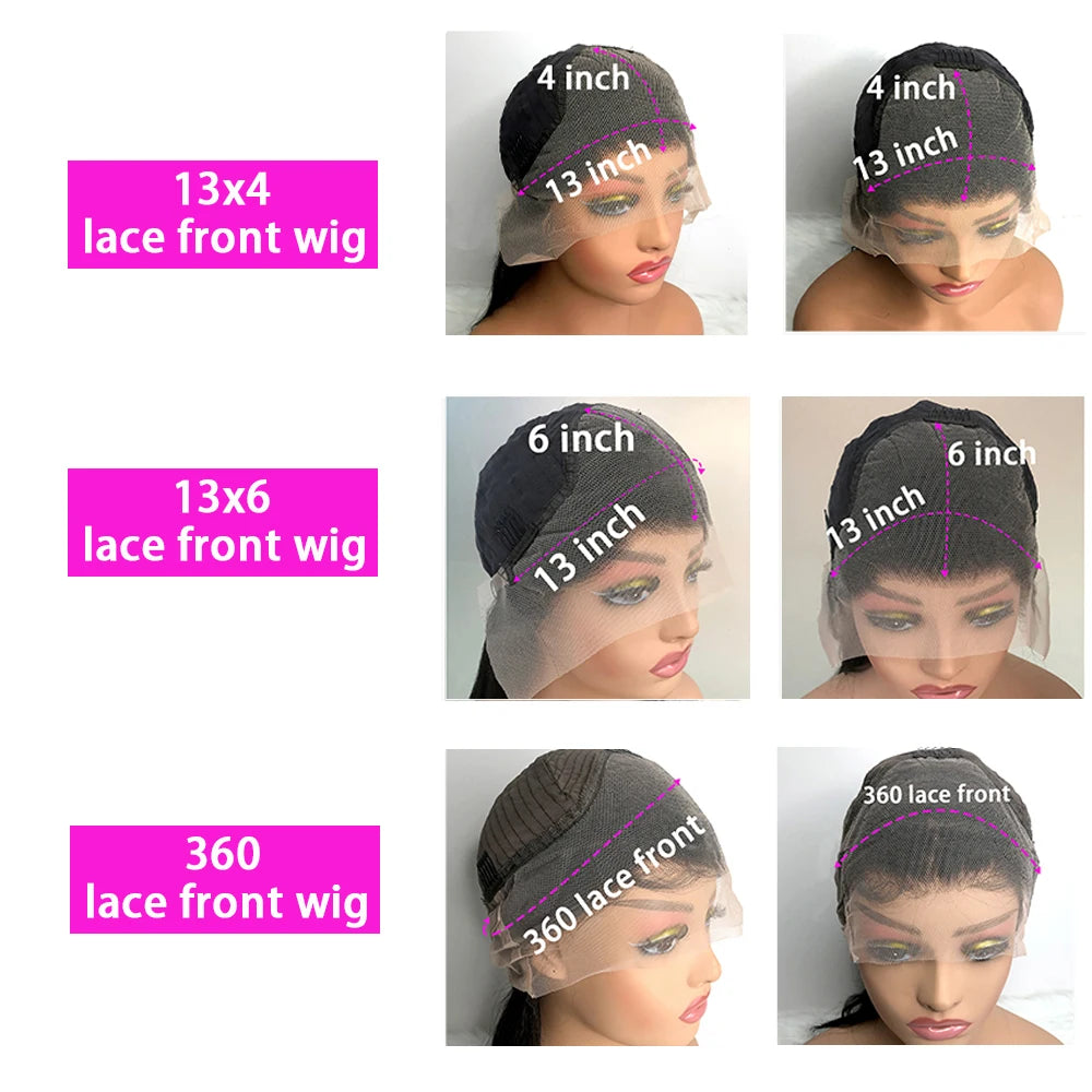180 Density 13x4 Bone Straight Lace Front Wig 30 40 Inch 5x5 13x6 Hd Transparent Lace Frontal Human Hair Wig For Black Women