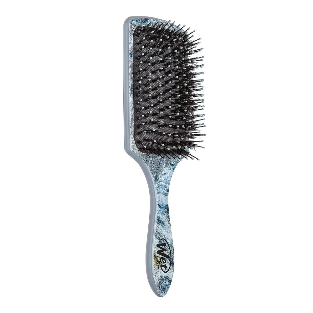 IntelliFlex Paddle Hair Brush Argan Oil Infused Detangler Brush Smooth Hair Frizz Control All Hair Types Wet Dry Use