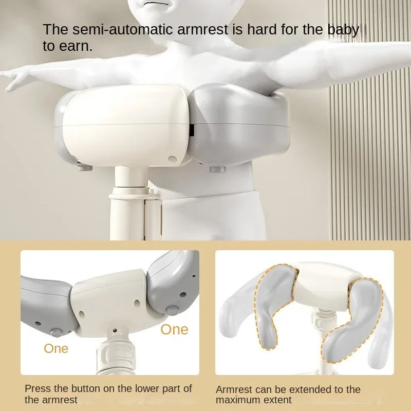 Adjustable Baby Shower Rack - Foldable Anti-Slip Bath Caddy for Infants, Secure Bathtub Organizer with Drainage Holes