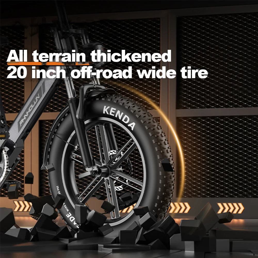 Electric Bike for Adults Teens 13-16 Fast Ebike Fat Tire Electric Motorcycle with 48V 20AH Battery E Bike 40MPH 40MI Range Mount