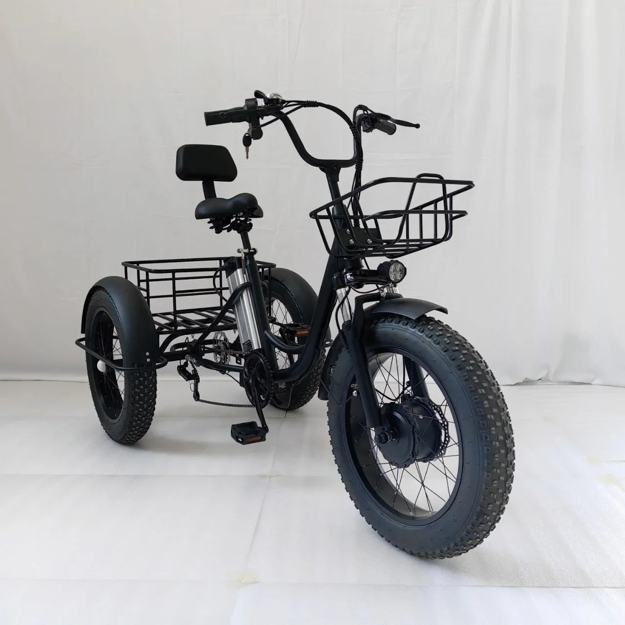 Electric Tricycle 20Inch Fat Tire Snow Lithium Battery Electric Bicycle Adult Ebike For Urban Commuting Leisure Shopping Outings