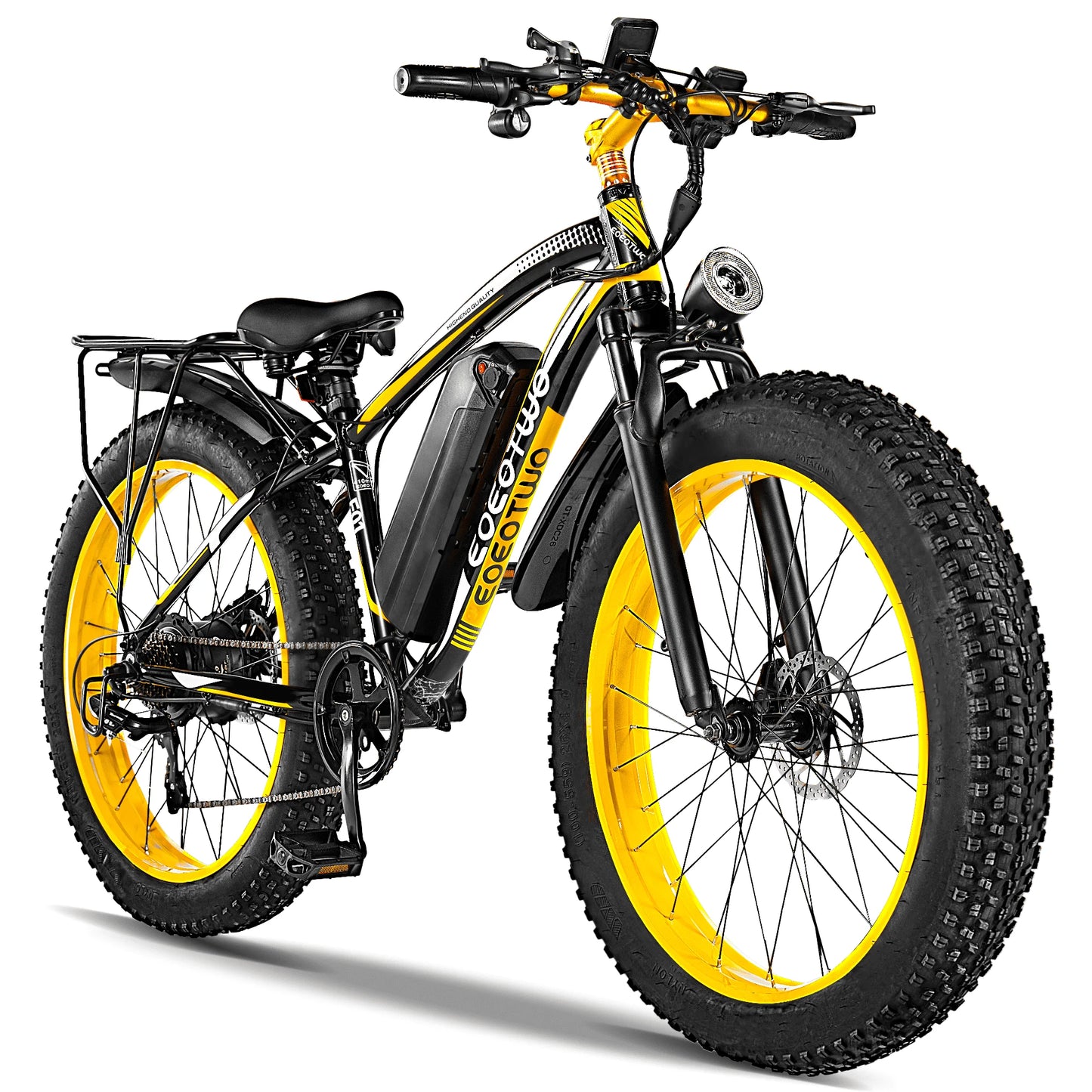 EOEOTWO E01 Electric Bike Adults,1500W Ebike,34MPH 60Miles Electric Mountain Bike,26" Fat Tire Electric Bicycle+1 Year Warranty