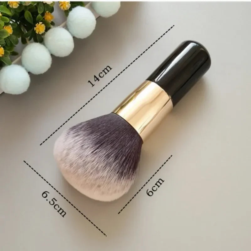 1pc Large Round Handle Multifunctional Makeup Brushes Girl Black Professional Powder Foundation Blush Brush Cosmetic Accessories