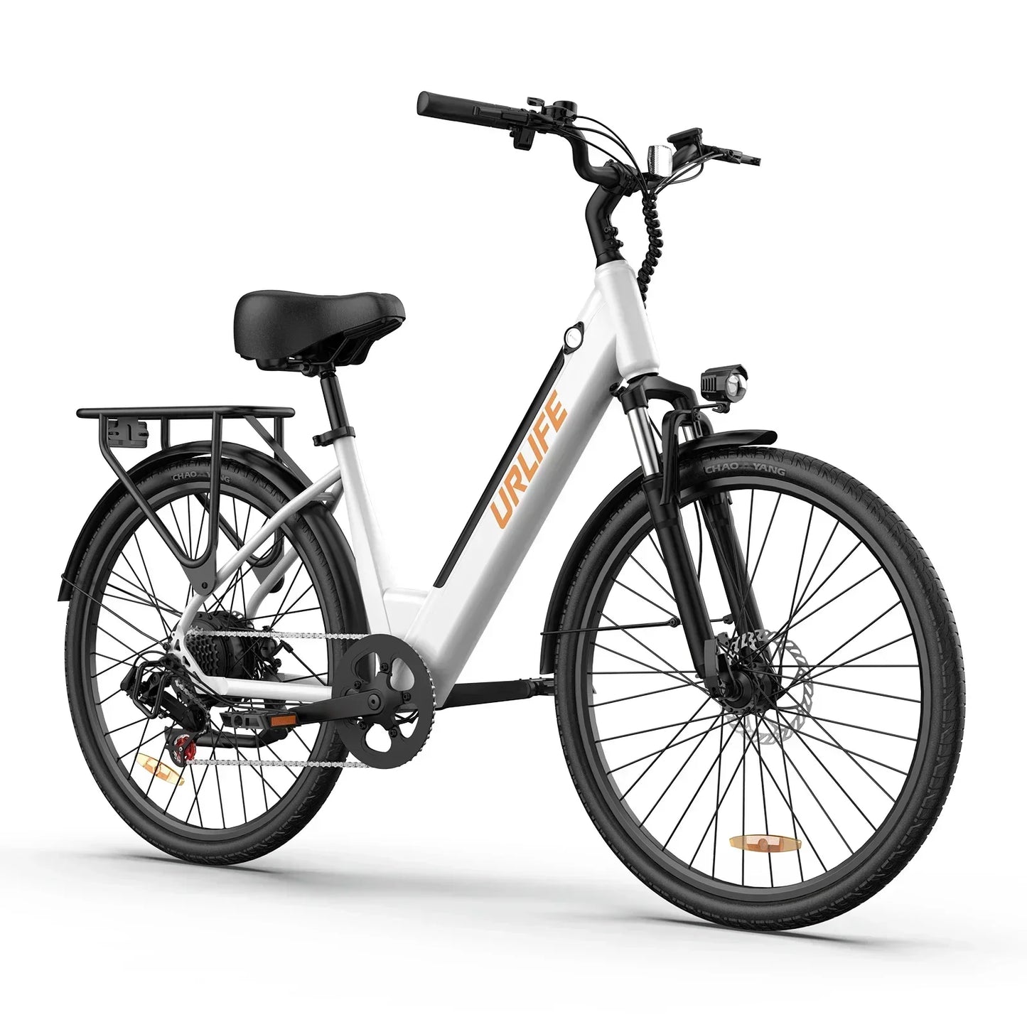 URLIFE E26 Adult EBike 250W 48V10.4AH Battery City Commuter Electric Bike 26 Inch Tires Electric Bicycle