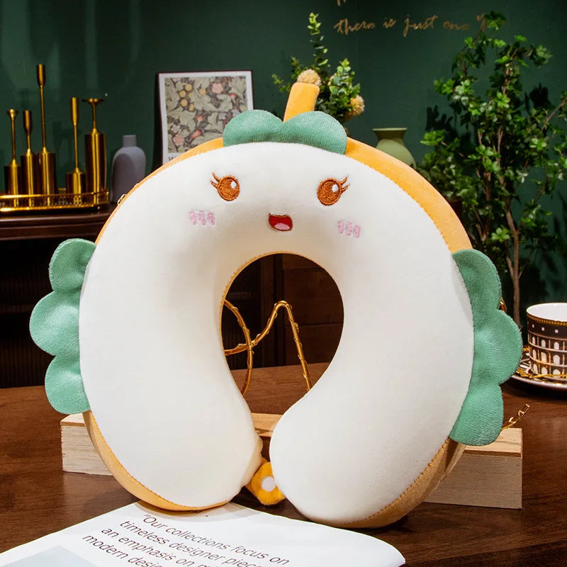 New Travel Neck Pillow U-Shape Neck Protection Head Rest Neck Pillow Nap Pillow Memory Cotton Soft Airplane Pillow