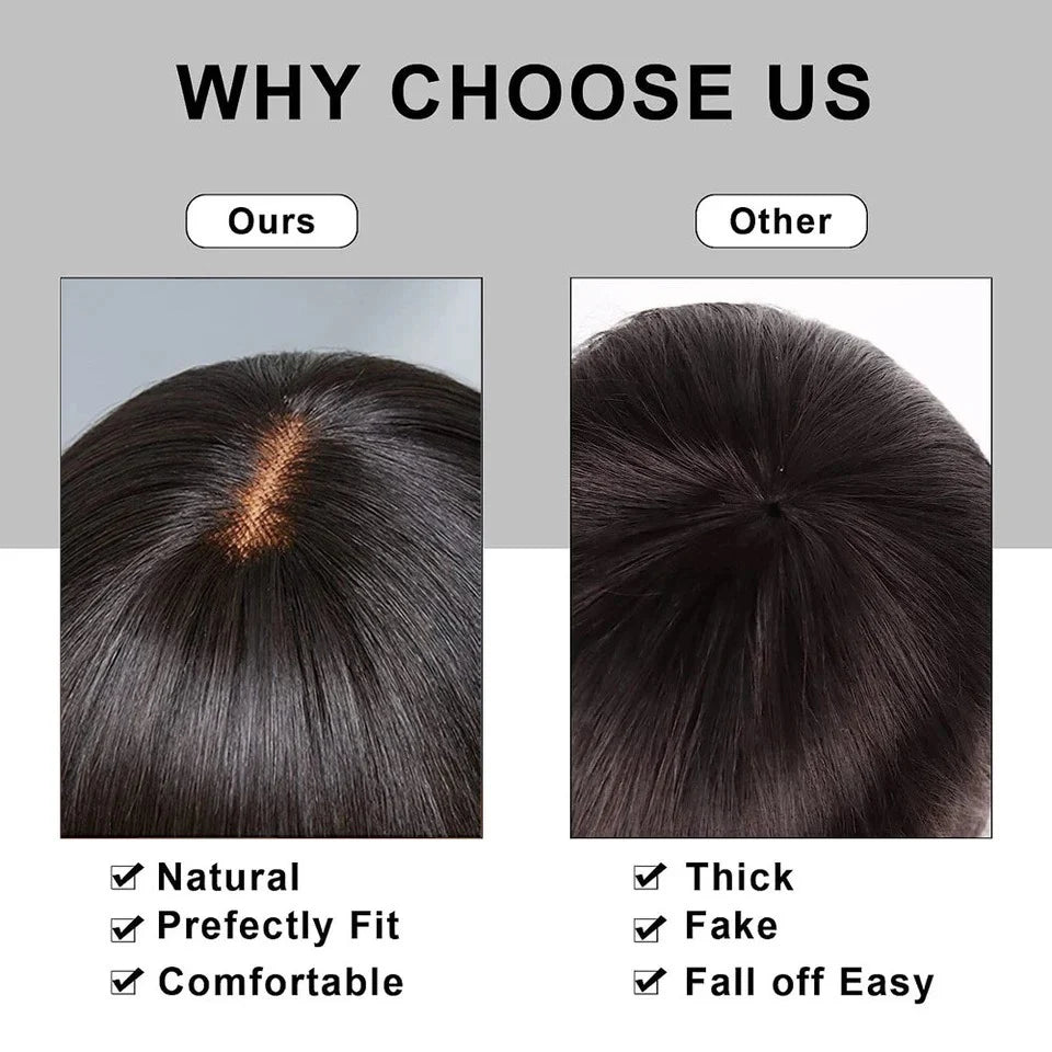 3x1 Lace Middle Part Body Wave Human Hair Wig With Bangs Brazilian Remy Loose Wave Machine Made Fringe Wig For Women on Sale