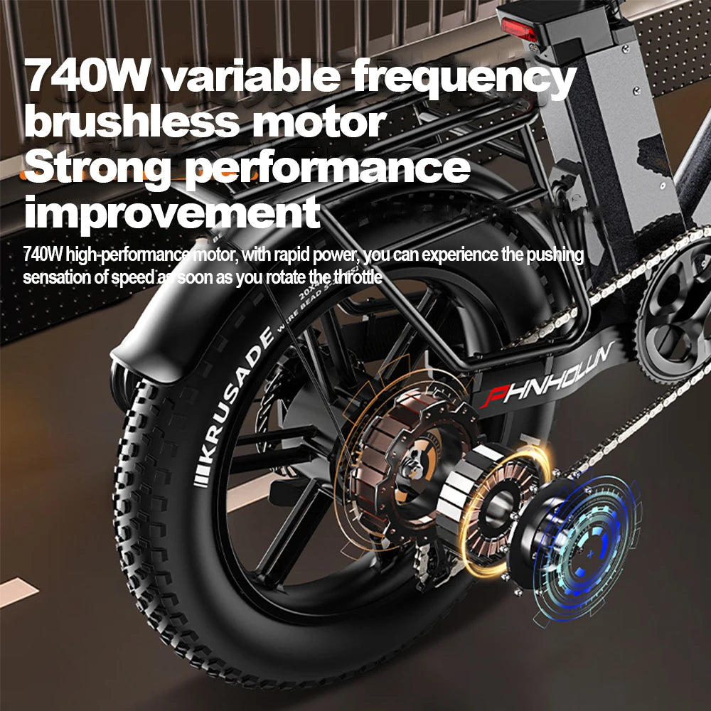 Electric Bike for Adults Teens 13-16 Fast Ebike Fat Tire Electric Motorcycle with 48V 20AH Battery E Bike 40MPH 40MI Range Mount