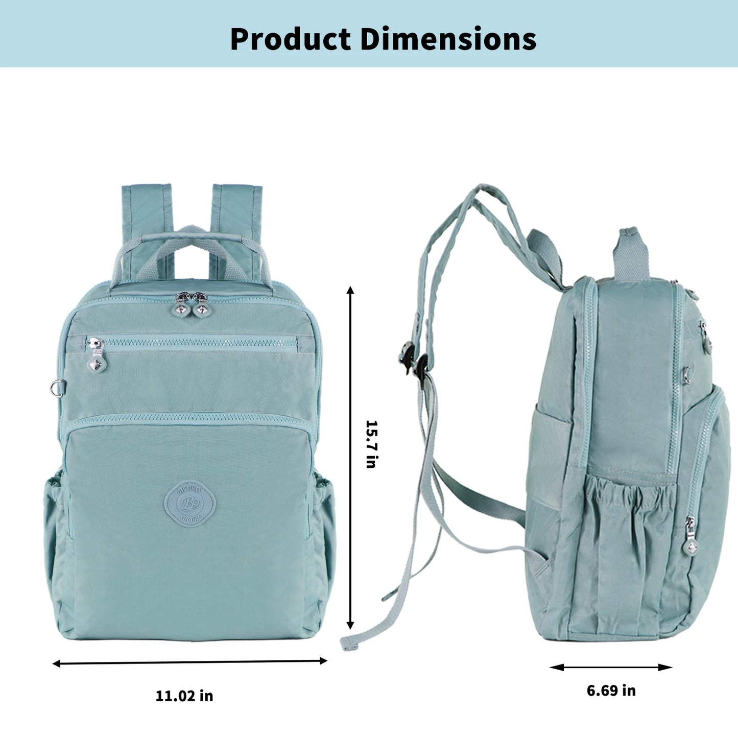 Wome's Travel Laptop Backpack Cabin Travel Bag Rucksack for Women Anti-Theft Carry-On Back Bag for Students Hiking Waterproof
