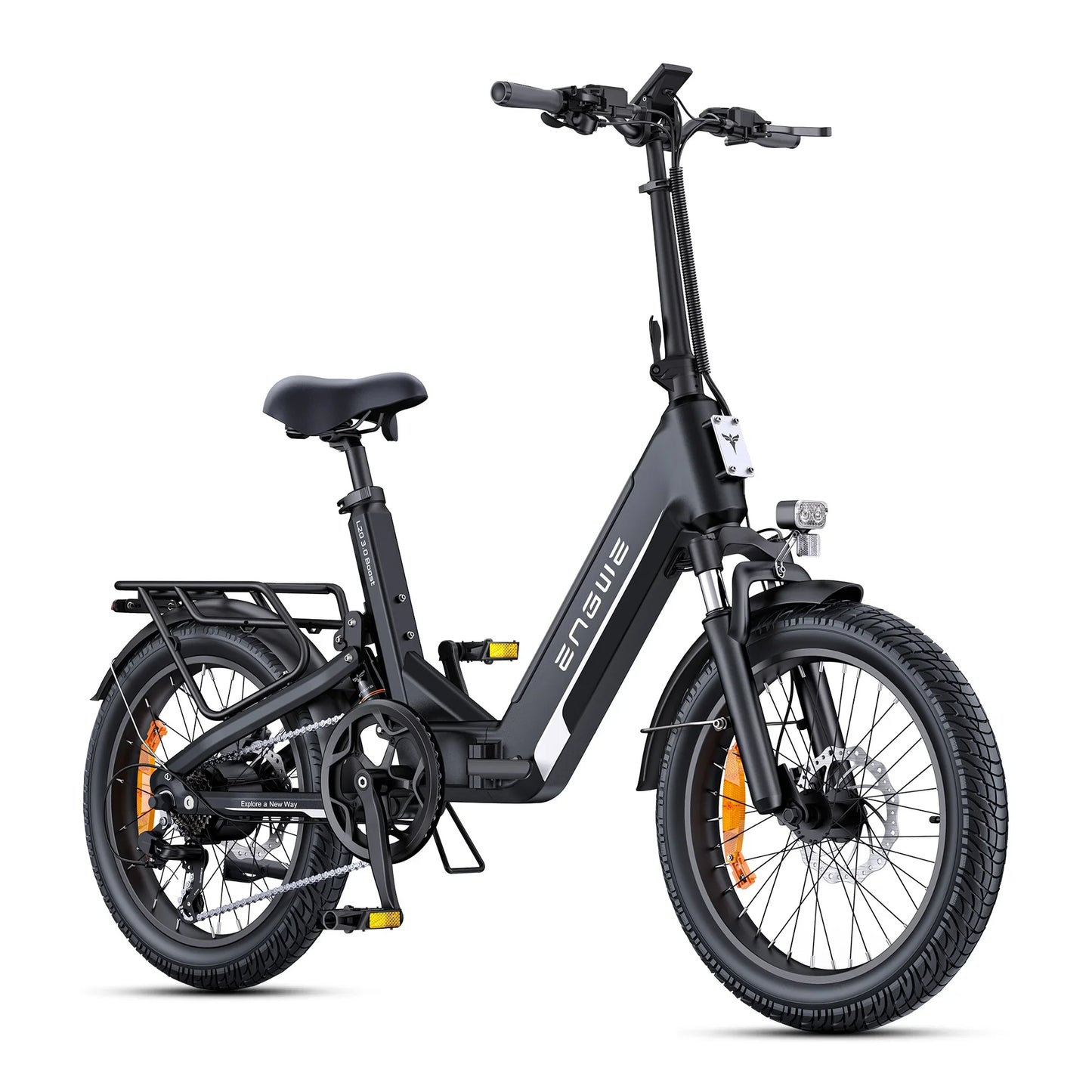 ENGWE L20 3.0 Boost Folding E-Bike 250W Motor 48V 13.5AH Electric Bicycle City Commuter 135KM Max Range Smart APP Electric Bike