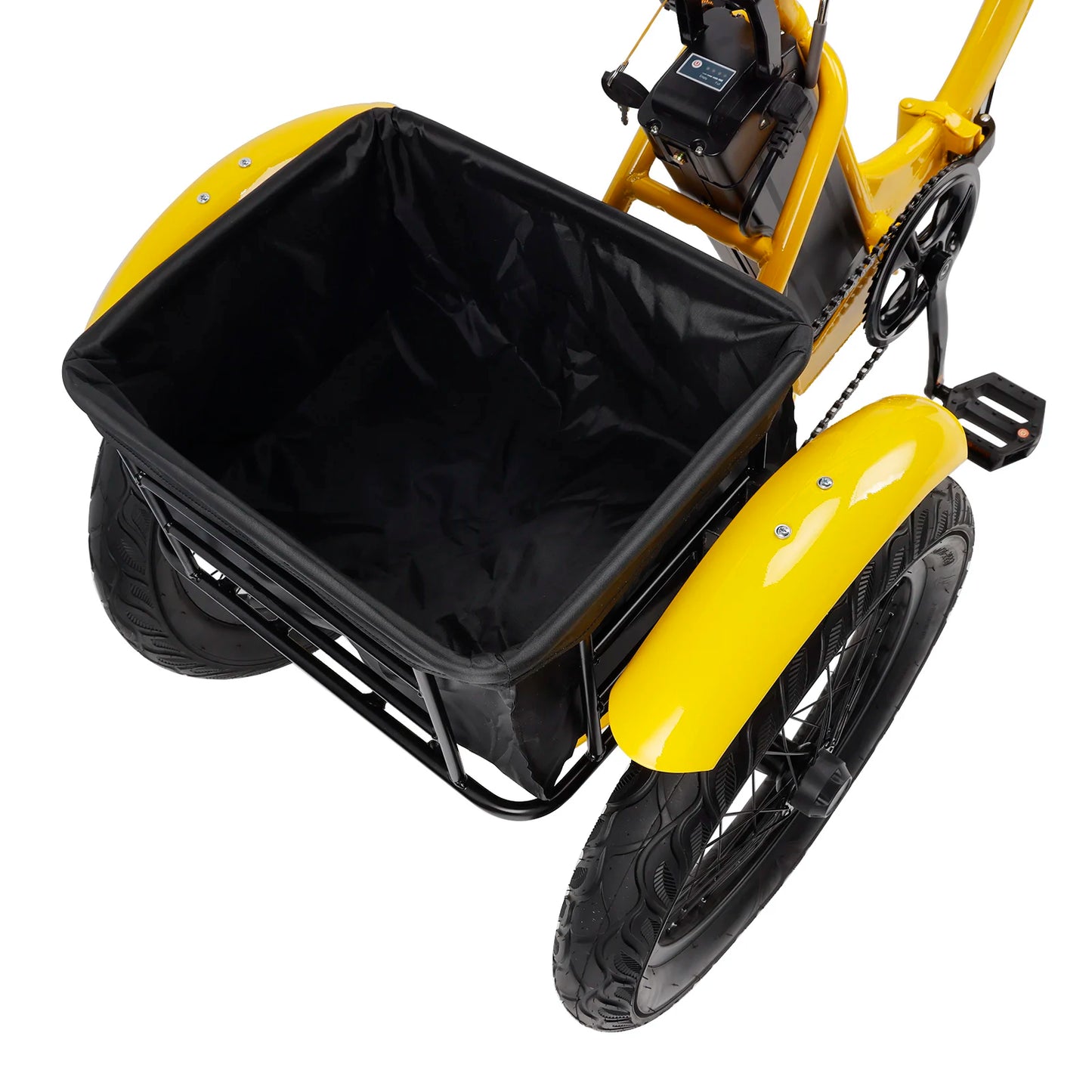 Artudatech 18" 48V 13AH 350W (peak 525W) Foldable Electric Trike for Adults 3 wheel e-trike Variable speed with IPX7 Display