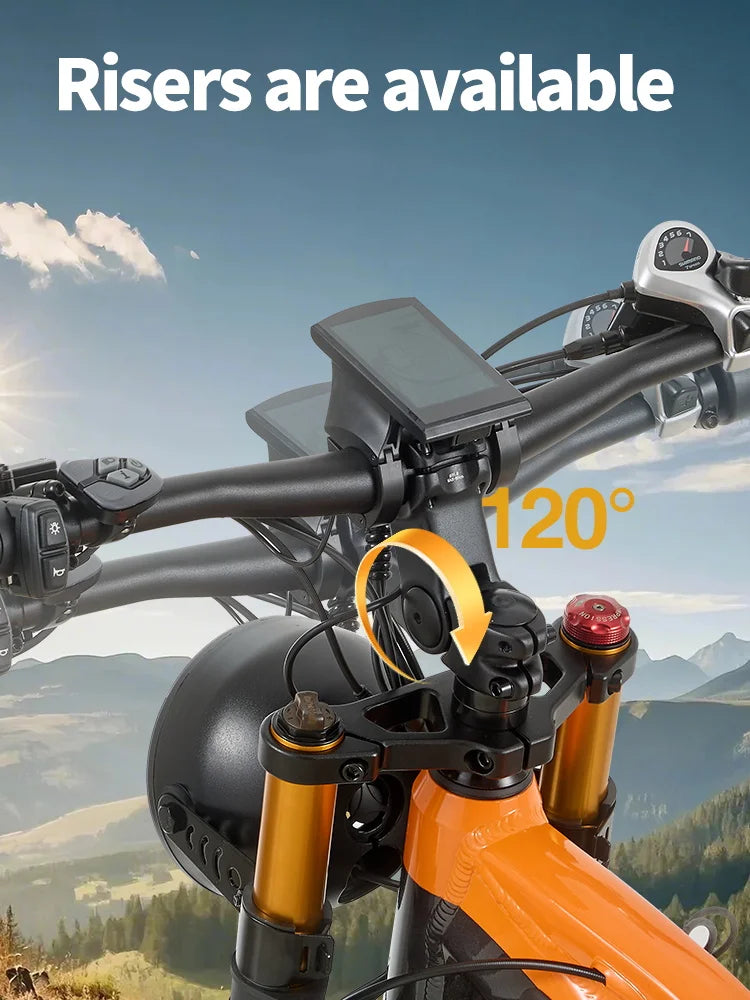 OTIDA OT80 Electric Bike 2000W Dual Motors,48V20AH Battery Long Range,26Inch MTB Electric Bicycle for Adults,Off-Road Ebike