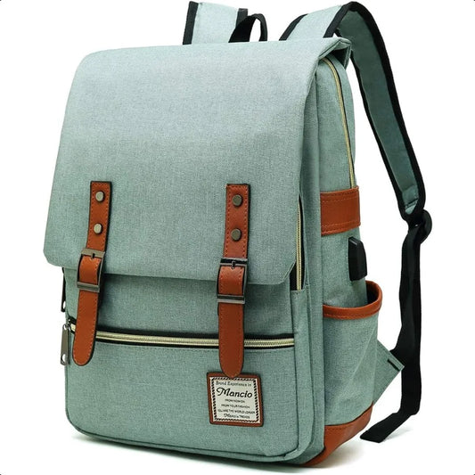 Laptop Backpack with USB Charging Port Slim Tear Resistant Busin Backpack for Travelling College Casual Daypacks for Men Women