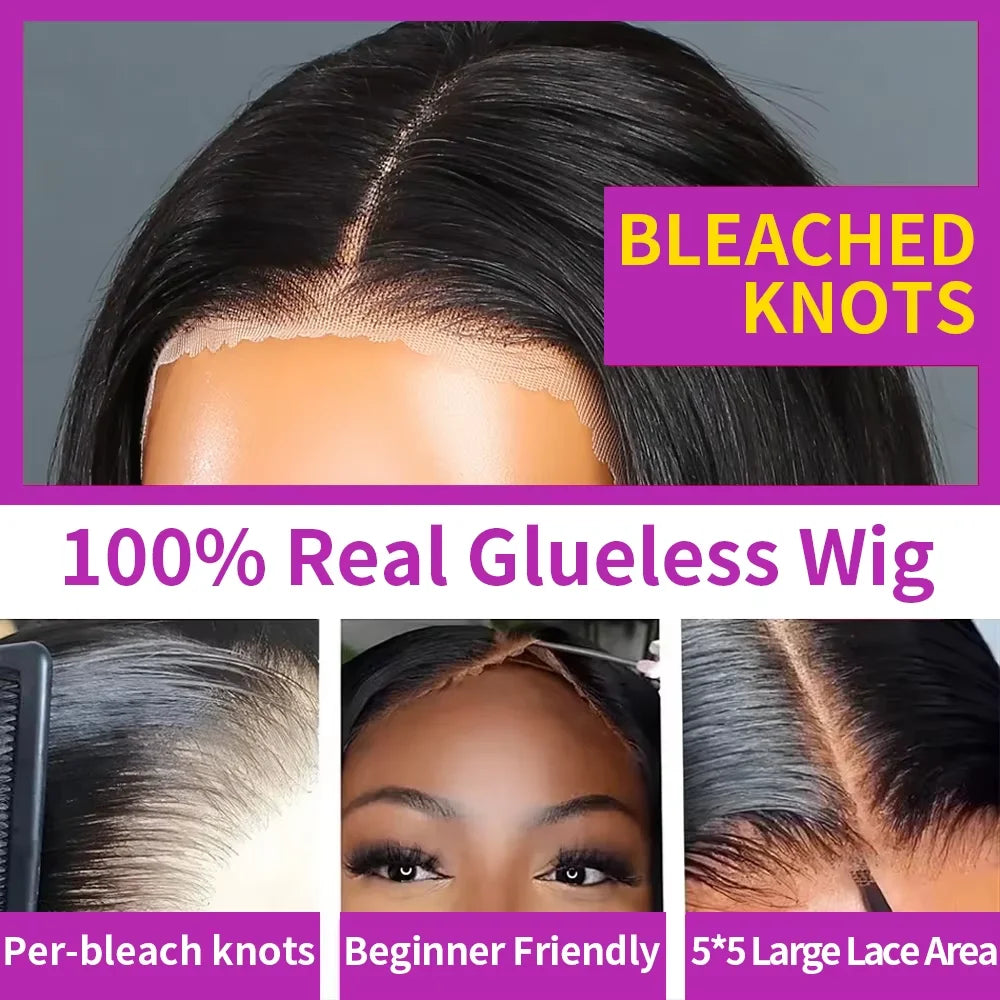 40 46 Inch 13x4 13x6 HD Bone Straight Lace Frontal Wig 360 Full Lace Front Human Hair Wigs 300% Density Glueless Wigs Human Hair