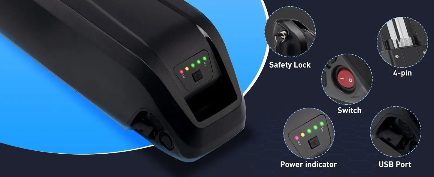 Hailong Electric Scooter Battery 36V 48V 15Ah-20Ah for 250W~1800W Motorcycle/bicycle Waterproof LithiumBattery + Charger