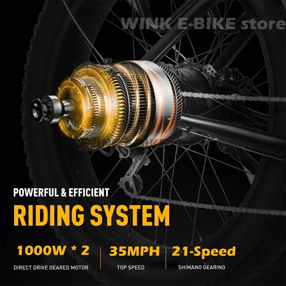 Electric Bicycle new B1 2000W Dual Motor 48v 22.4ah battery adult 26 inch tire All terrain Hydraulic brake multi-function E-bike