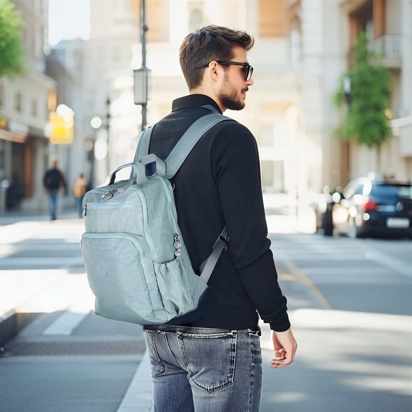 Wome's Travel Laptop Backpack Cabin Travel Bag Rucksack for Women Anti-Theft Carry-On Back Bag for Students Hiking Waterproof