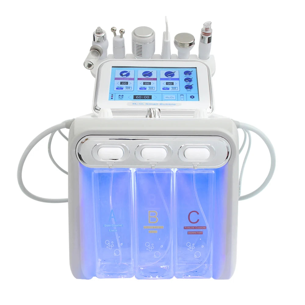 Professional Hydro Dermabrasion Machine Skin Care Hydrogen Oxygen Facial Cleaning Hydra Beauty Small Bubble Machine